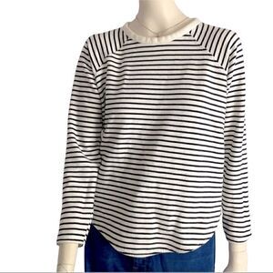 Zara W&B collection striped quarter sleeve